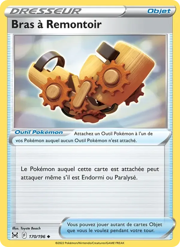 Carte Pokémon Bras à Remontoir n°170 – Origine Perdue