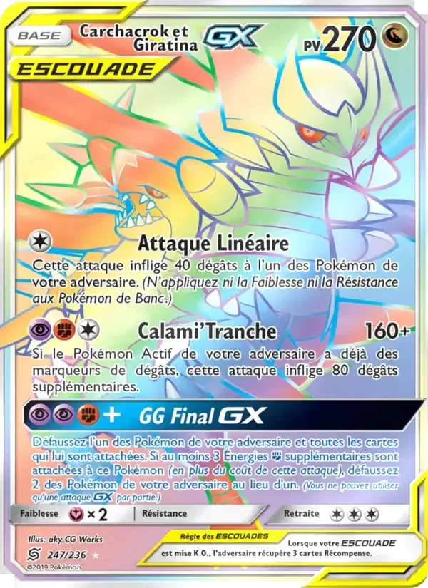 Carchacrok et Giratina GX