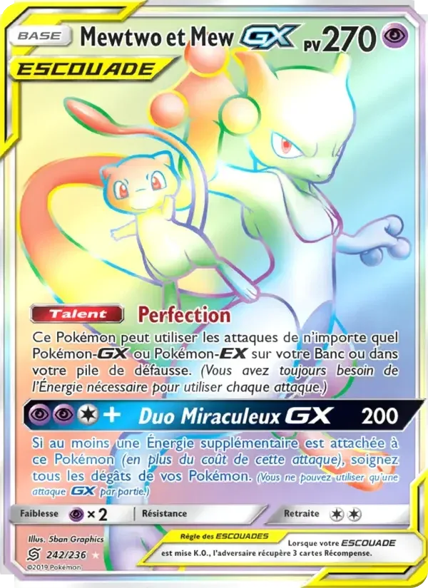 Mewtwo et Mew GX