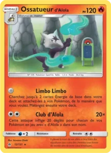 Carte Pokémon Ossatueur d’Alola n°12 – Lumière Interdite