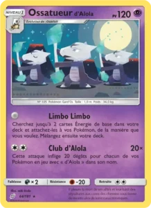 Carte Pokémon Ossatueur d’Alola n°64 – Duo de Choc