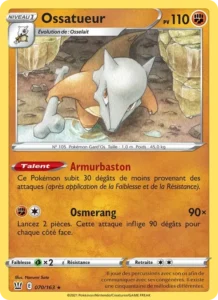 Carte Pokémon Ossatueur n°70 – Styles de combat