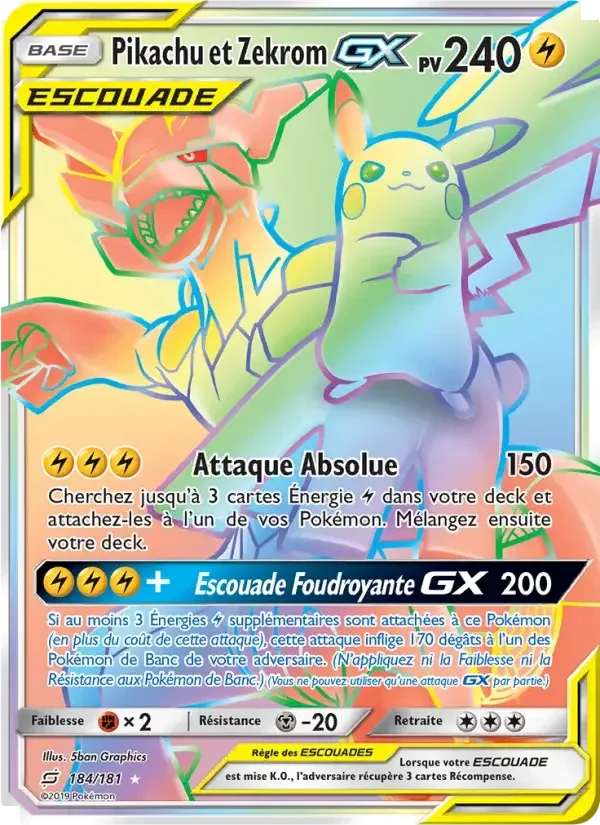 Pikachu et Zekrom GX