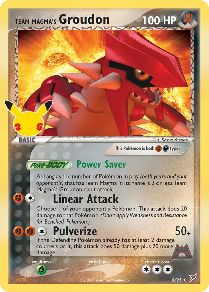 Groudon de l'équipe Magma