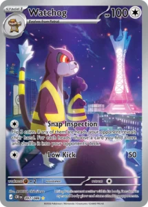 Carte Pokémon Chien de garde n°97/122 – Type : Incolore – Série : Le chaos monte